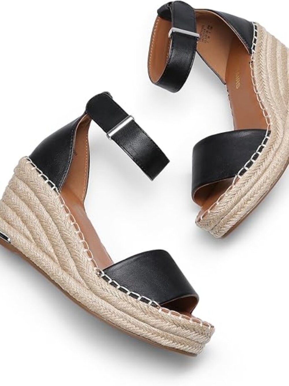 Women's Wedge Sandals Open Toe Espadrilles Sandals Comfortable Dressy Ankle Stra